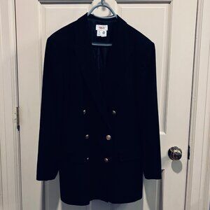 Talbots Black Double Breasted Blazer - Size 18